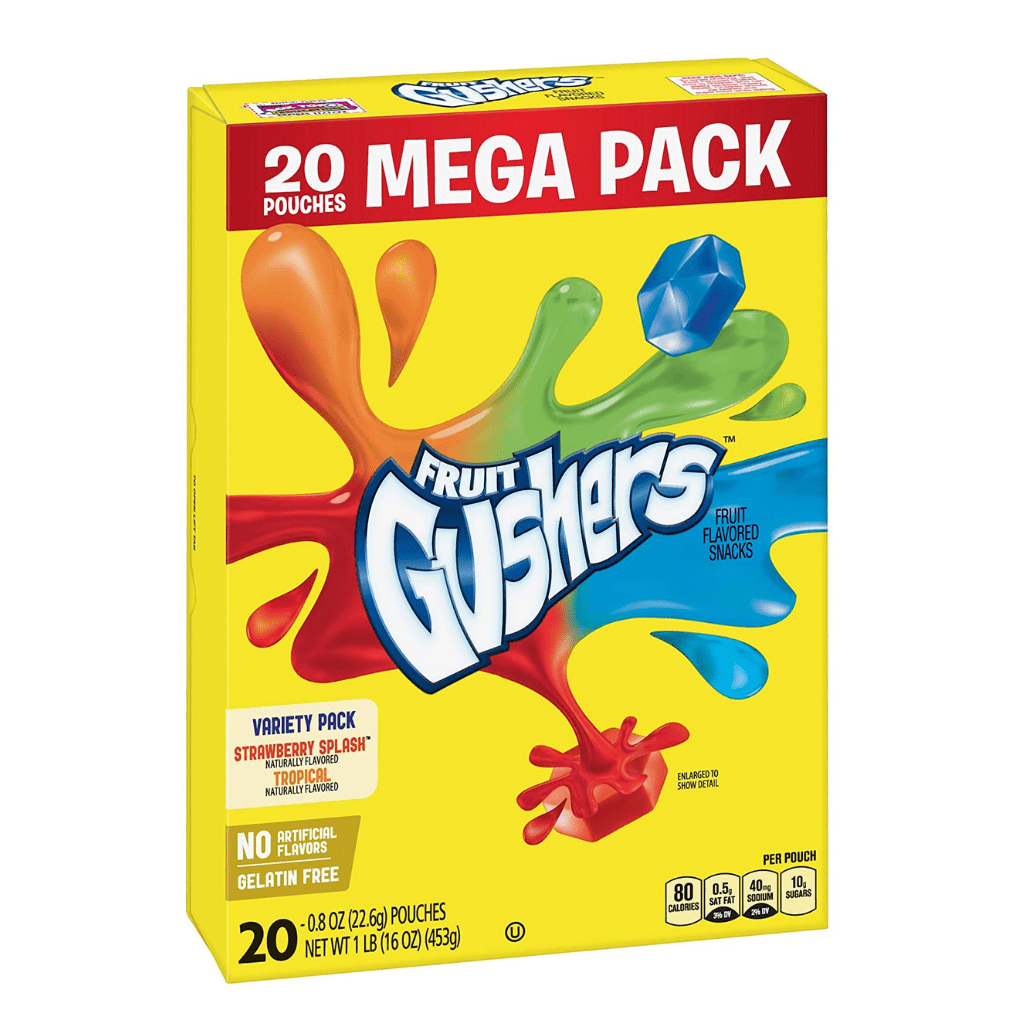 Gushers: Strawberry Splash & Tropical (20 Pouches) | Eli's